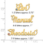 Sterling Silver/Gold-plated Birthstone Name Plate view 20