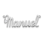 Sterling Silver/Gold-plated Birthstone Name Plate view 3