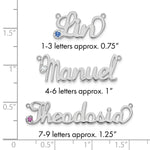 Sterling Silver/Gold-plated Birthstone Name Plate view 5