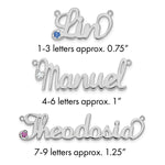 Sterling Silver/Gold-plated Birthstone Name Plate view 1