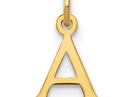 14kr Cutout Letter Initial Pendant