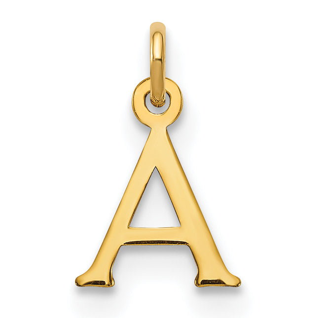 14kr Cutout Letter Initial Pendant