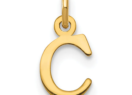 14kr Cutout Letter Initial Pendant