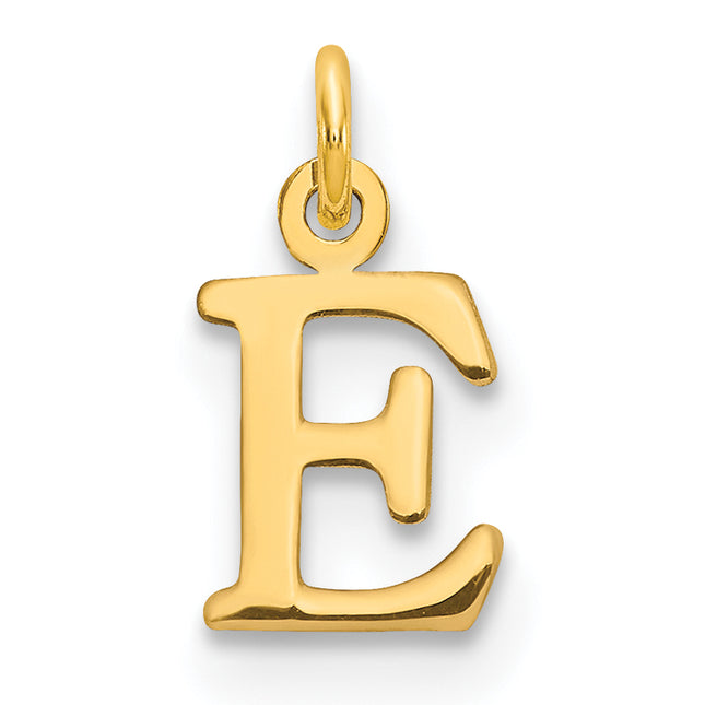 14ky Cutout Letter Initial Pendant (Small)