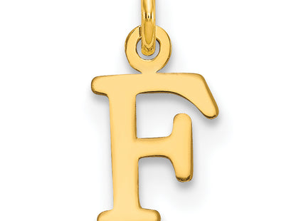 14ky Cutout Letter Initial Pendant (Small)