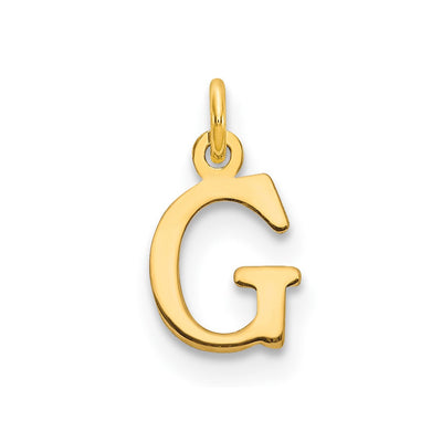 14K rose gold letter G pendant