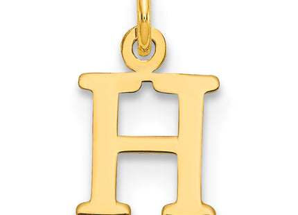 14ky Cutout Letter Initial Pendant (Small)
