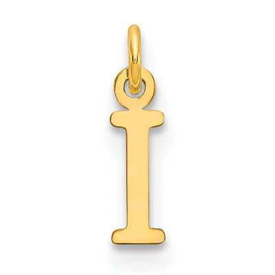 14ky Cutout Letter Initial Pendant (Small)