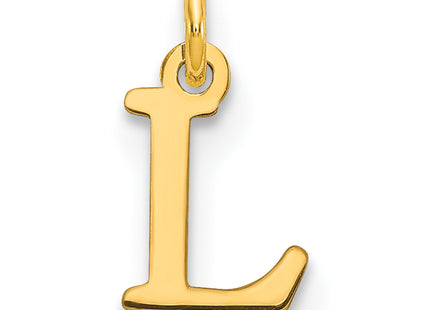 14ky Cutout Letter Initial Pendant (Small)