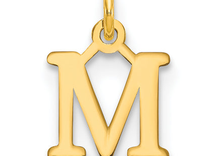 14ky Cutout Letter Initial Pendant (Small)