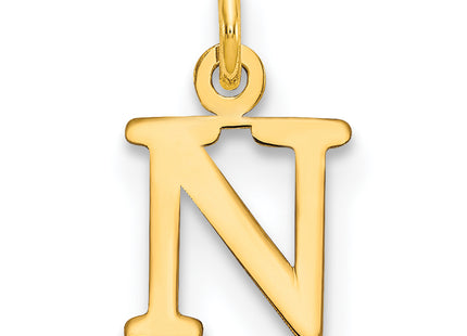 14ky Cutout Letter Initial Pendant (Small)