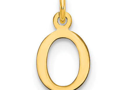 14ky Cutout Letter Initial Pendant (Small)