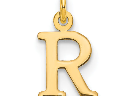 14ky Cutout Letter Initial Pendant (Small)