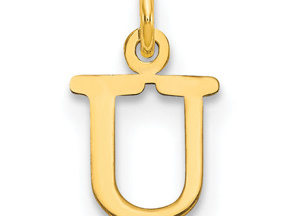 14ky Cutout Letter Initial Pendant (Small)