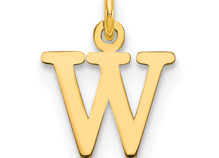 14ky Cutout Letter Initial Pendant (Small)