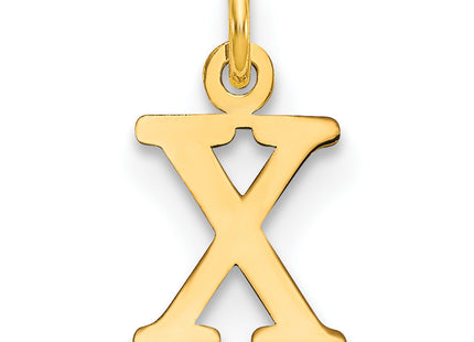 14ky Cutout Letter Initial Pendant (Small)