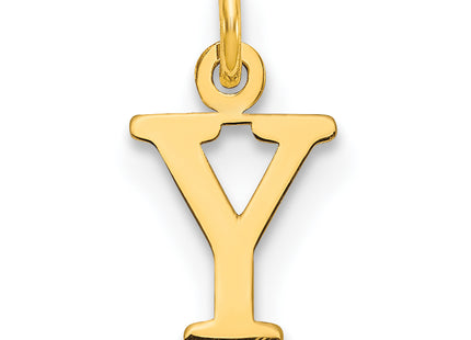 14ky Cutout Letter Initial Pendant (Small)