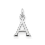 14K White Gold Cutout Initial Pendant view