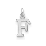 14K White Gold Cutout Initial Pendant view