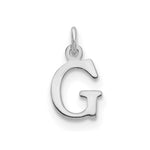 14K White Gold Cutout Initial Pendant view