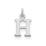 14K White Gold Cutout Initial Pendant view