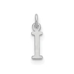 14K White Gold Cutout Initial Pendant view