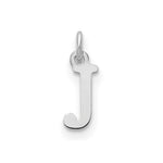 14K White Gold Cutout Initial Pendant view