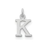 14K White Gold Cutout Initial Pendant view