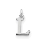 14K White Gold Cutout Initial Pendant view