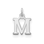 14K White Gold Cutout Initial Pendant view