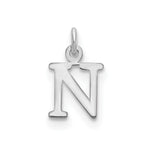 14K White Gold Cutout Initial Pendant view