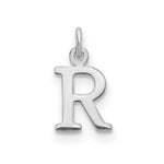 14K White Gold Cutout Initial Pendant view