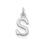 14K White Gold Cutout Initial Pendant view