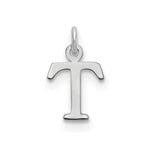 14K White Gold Cutout Initial Pendant view