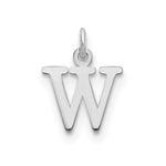 14K White Gold Cutout Initial Pendant view