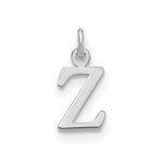 14K White Gold Cutout Initial Pendant view