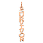 10k White Gold Cosmic Sans Font Name Plate Charm view 10