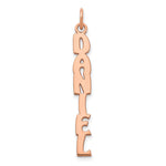 10k Yellow Gold Hobo Extra Font Name Plate Charm view 7