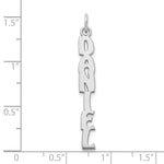 10k Yellow Gold Hobo Extra Font Name Plate Charm view 4