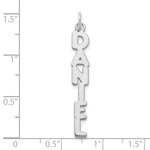 10k White Gold Kimberly Font Name Plate Charm view 2
