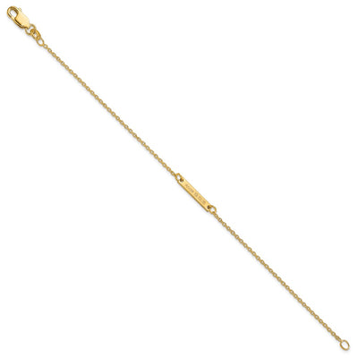 Sterling Silver/Gold-plated Brushed 1 Station Bracelet