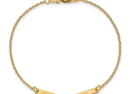 SS/Gold Plated Bracelets Style XNA1180 - Classique Jewelry Inc.