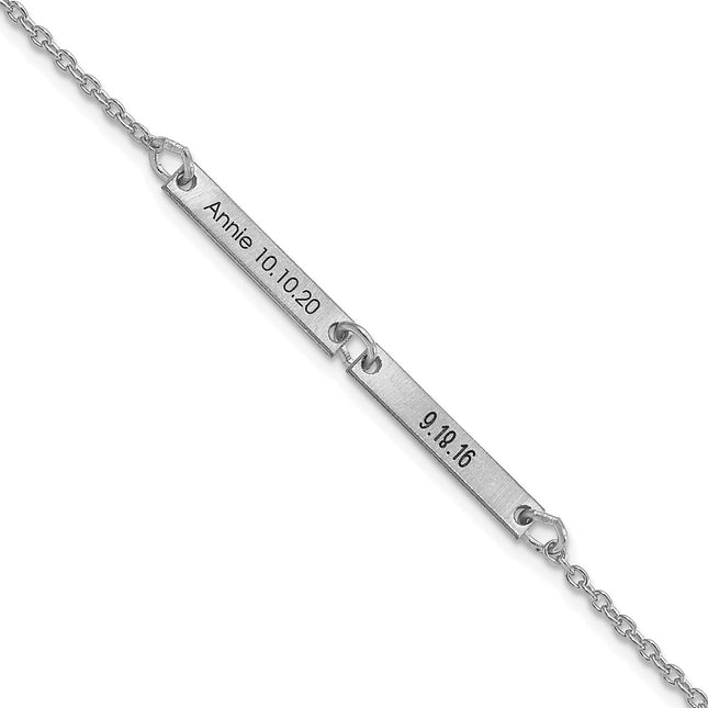 10k White Gold Bracelets Style 10XNA1180/2W - Classique Jewelry Inc.