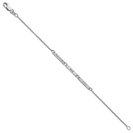 10k White Gold Bracelets Style 10XNA1180/3W - Classique Jewelry Inc.