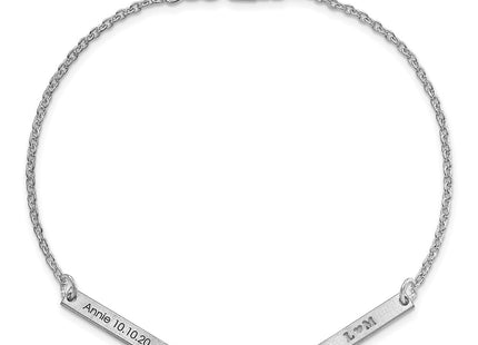 10k White Gold Bracelets Style 10XNA1180/3W - Classique Jewelry Inc.
