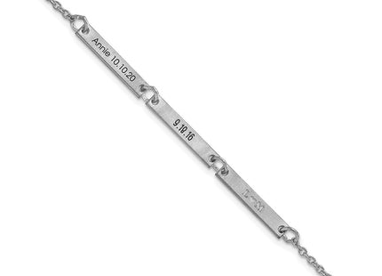 10k White Gold Bracelets Style 10XNA1180/3W - Classique Jewelry Inc.