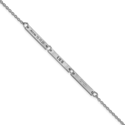 10k White Gold Bracelets Style 10XNA1180/3W - Classique Jewelry Inc.