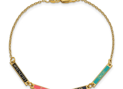 SS/Gold Plated Bracelets Style XNA1183 - Classique Jewelry Inc.
