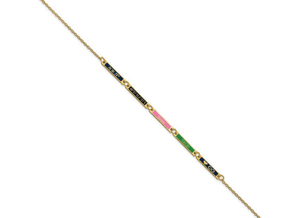 SS/Gold Plated Bracelets Style XNA1183 - Classique Jewelry Inc.