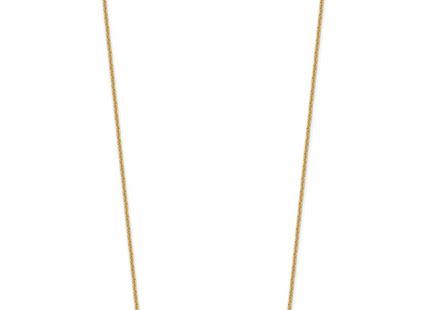 14k Yellow Gold Medium Blank Bar Necklace, 18 x 40mm